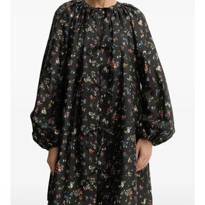Stine Goya NWT Black Floral Long Sleeve Dress